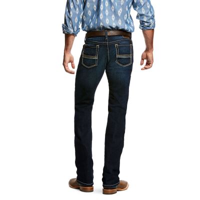 Ariat Western: M7 Rocker Concord Stretch Stackable Straight Leg Pantalones Vaqueros Hombre - Azules